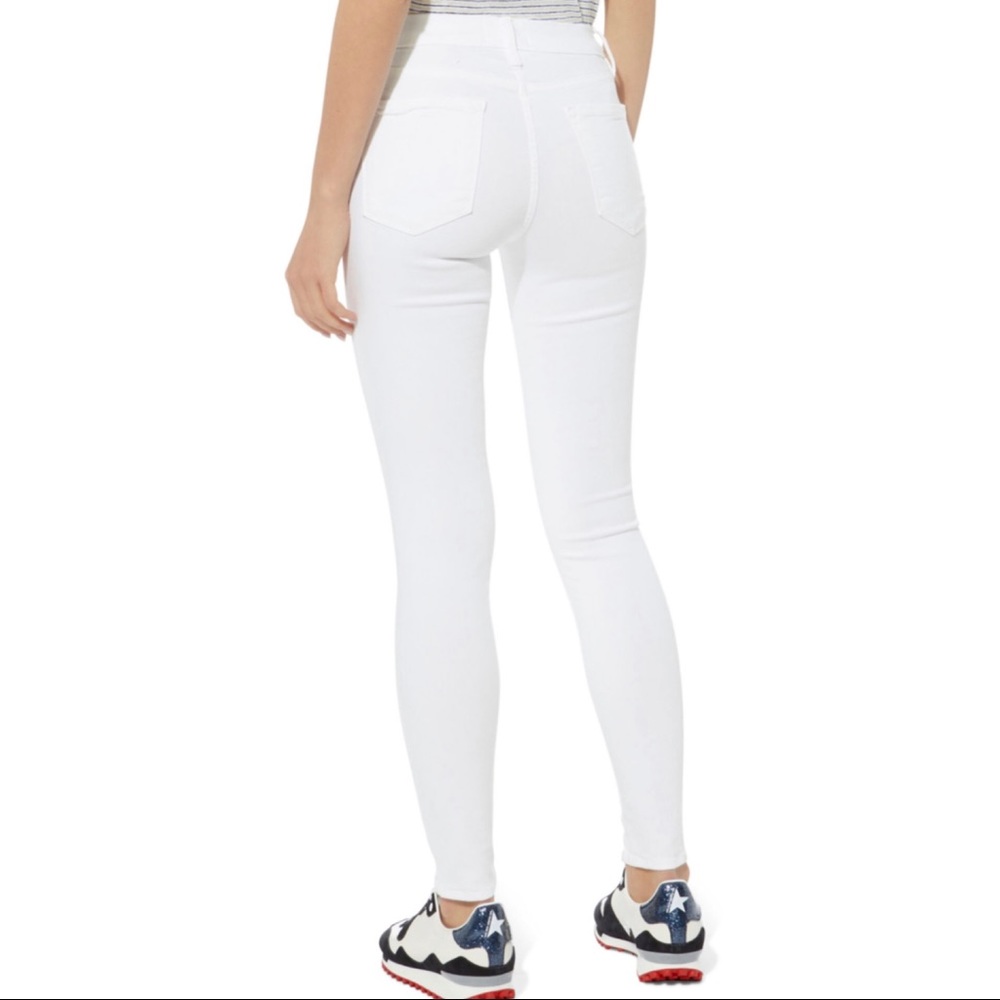 NEW FRAME WHITE HIGH RISE SKINNY JEANS - Picture 6 of 10